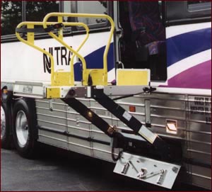 The Mirage cassette wheelchair lift serves the Motorcoach industry in dedicated entry applications as well.
