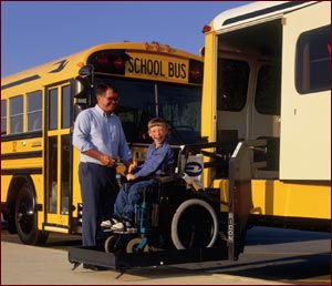 The S-Series<sup>TM</sup> wheelchair lift offers technology that set the industry standard, providing safety and relability where you want it most: with your kids.